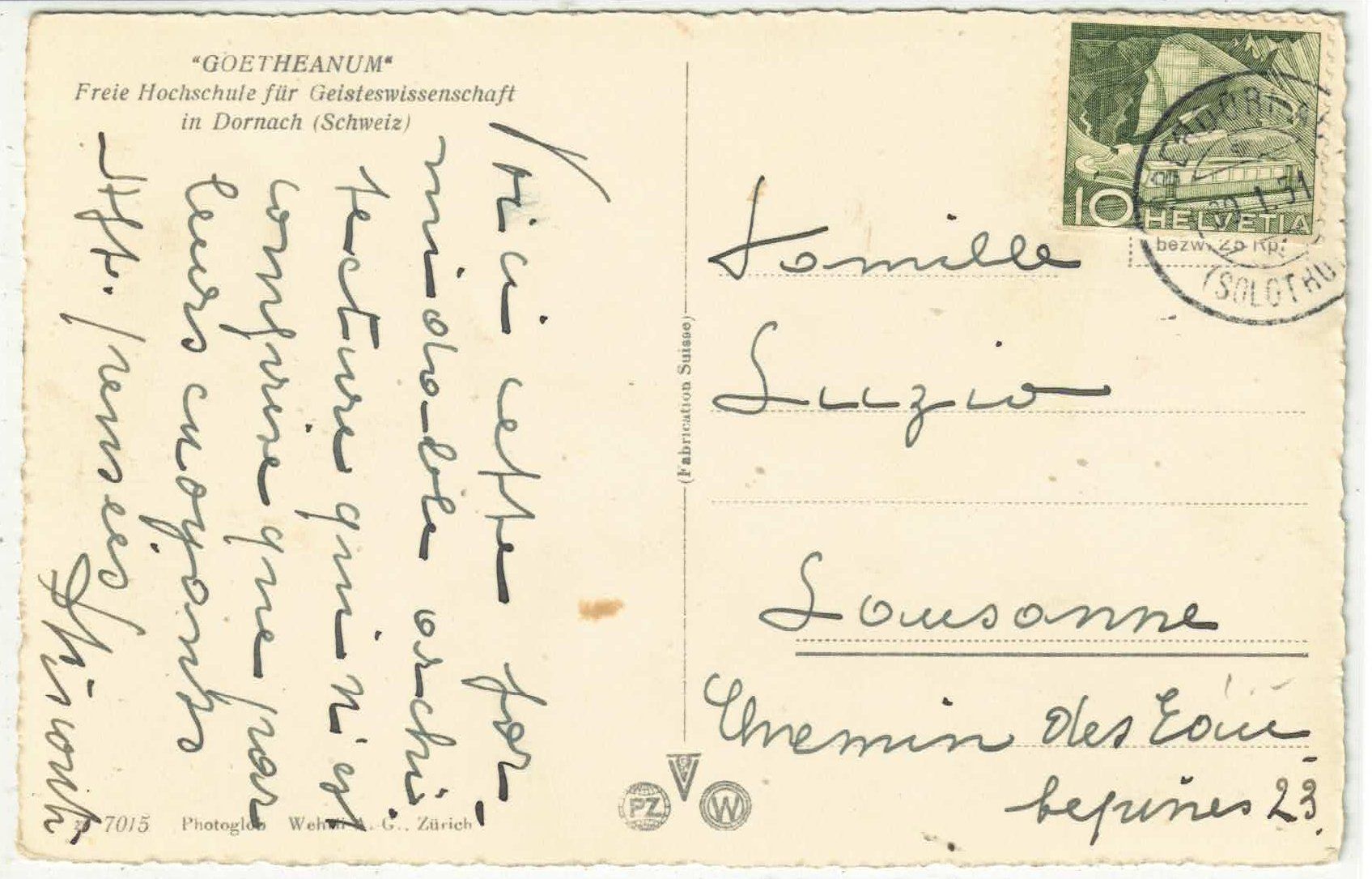 Cartoline postali: Goetheanum - Dornach – Usato da Ettingen venduto da Kartenplanet 1