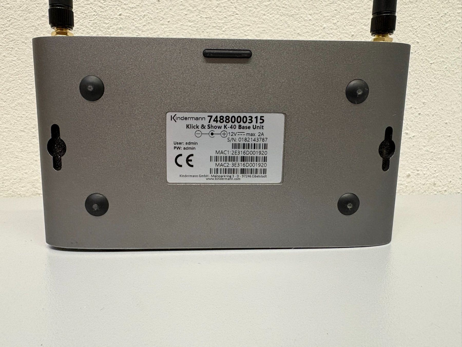Hub & Switch: Kindermann Klick & Show K-42H Kit – Usato da Hochdorf venduto da av-electronics 3