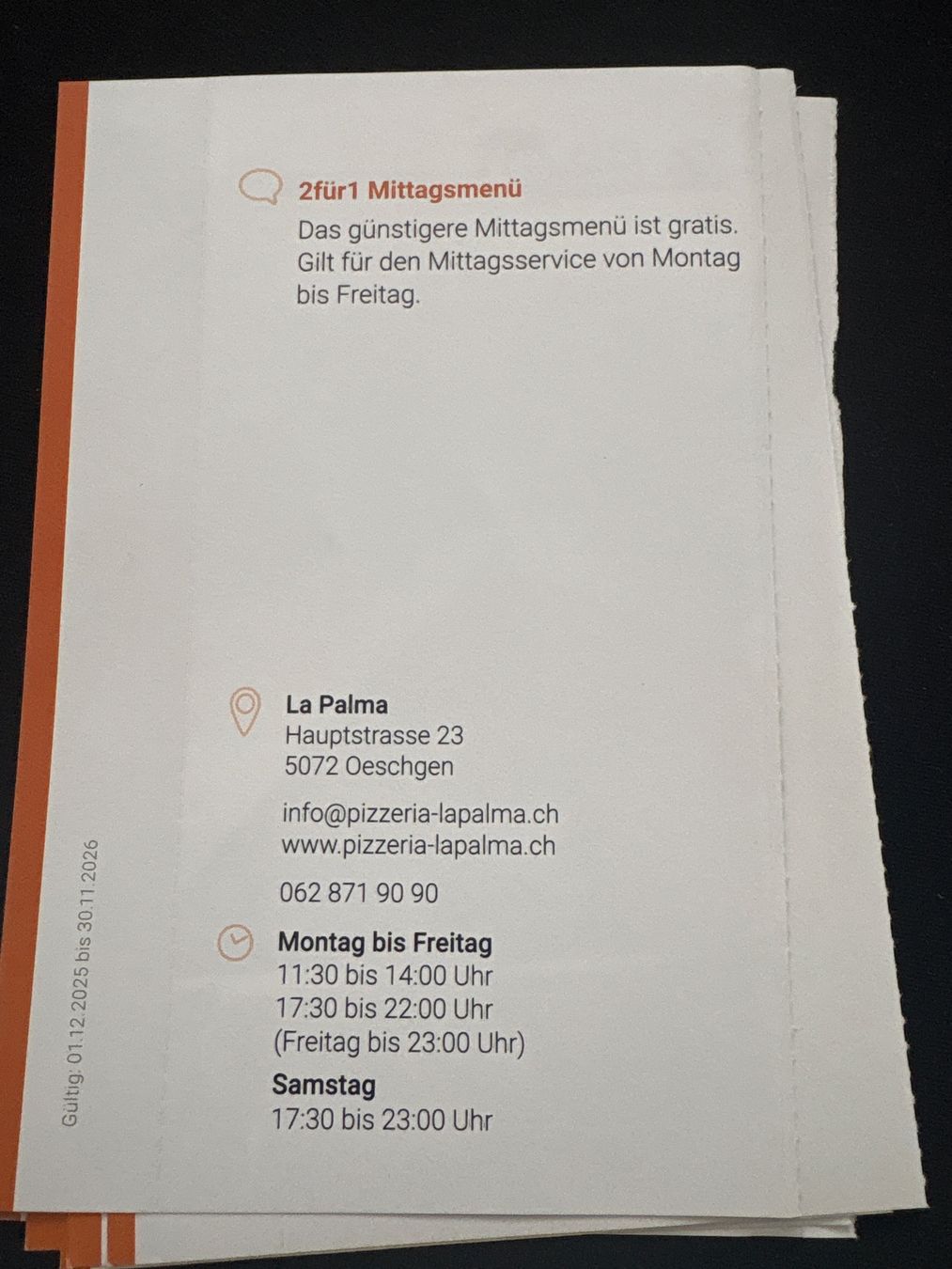Buoni: Bon pour un restaurant 2 pour 1 – Nuovo (secondo la descrizione) da Düdingen venduto da Yellow 1