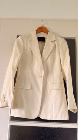 Blazer Massimo Dutti femme taille 34 blanc