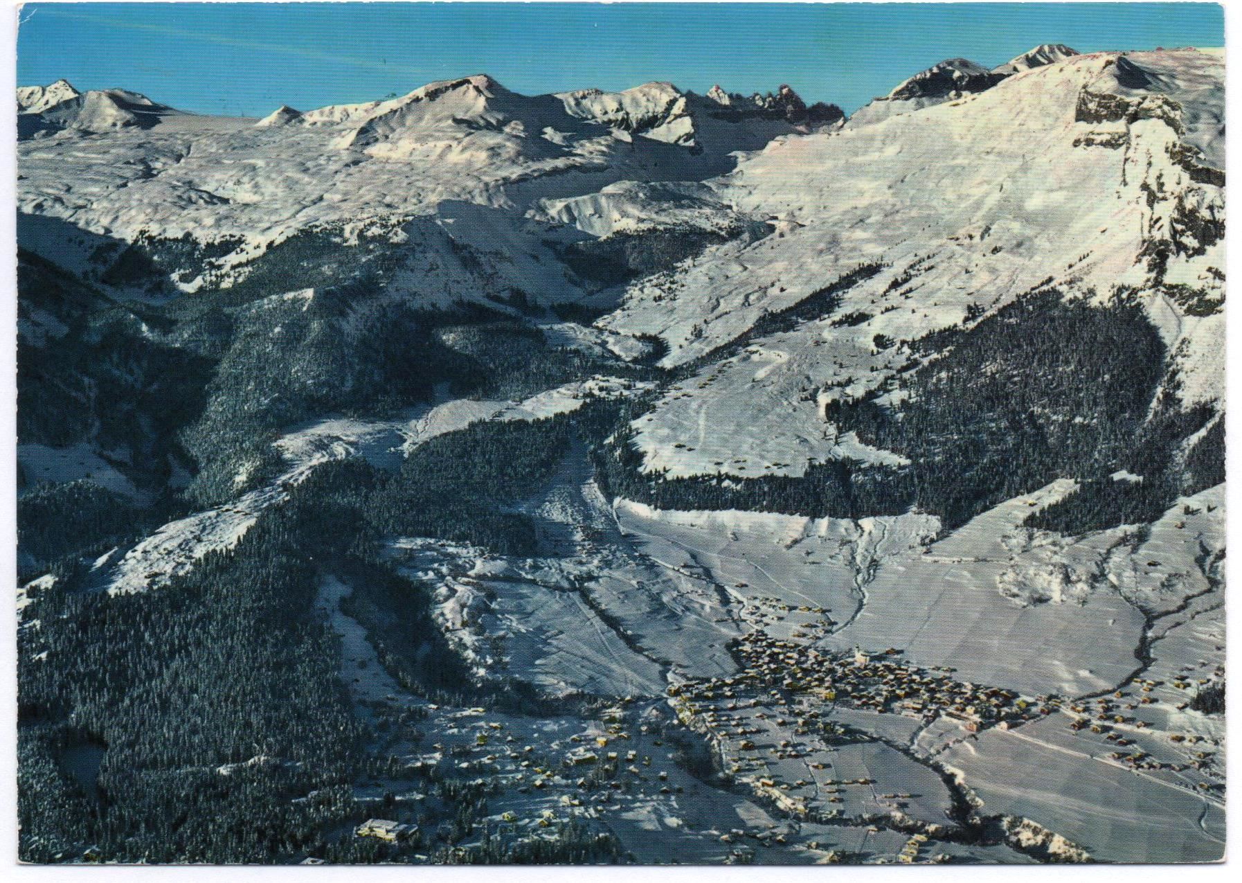 Cartoline postali: 3x AK FLIMS Graubergbahn, Skigebiet – Usato da Jona venduto da philajona 4