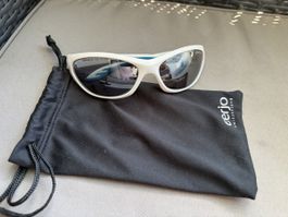 Sportbrille Alpina ceramic mirror Weiss-Blau inkl. Beutel