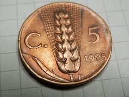 Italien 5 Centesimi, 1928