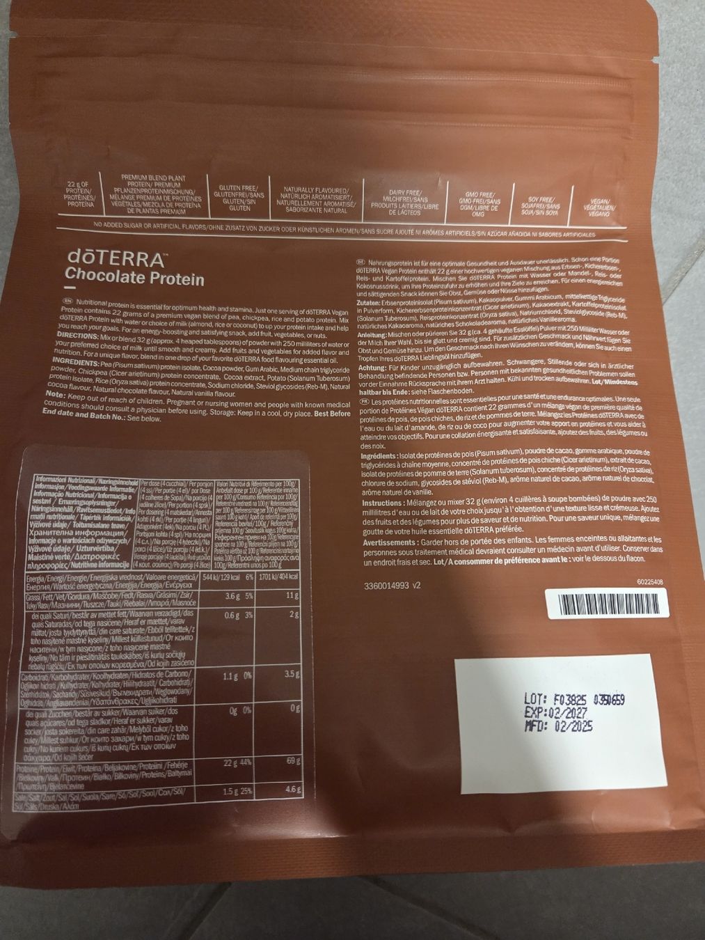 Doterra Cibi & Specialità: DoTERRA Plant Protein Schoko – Nuovo e nell'imballaggio originale da Bonstetten venduto da _YamaYa_ 1