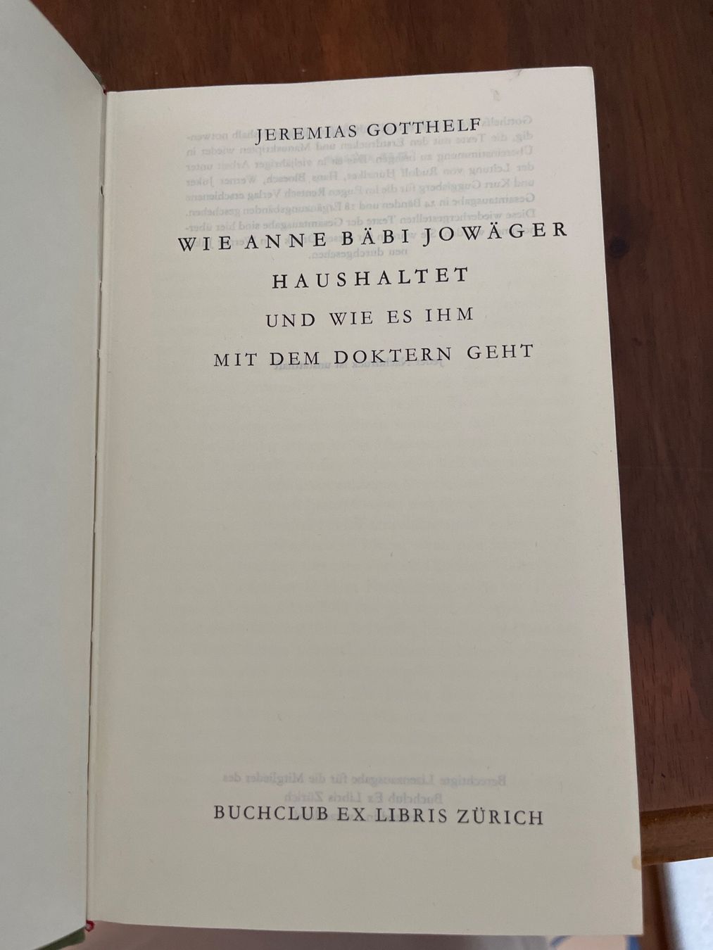 Livres: Bücherreihe von J.Gotthelf – D'occasion à Dussnang par jacabi1 1