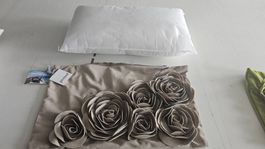 2 Stk PAD Kissen Floral beige neu