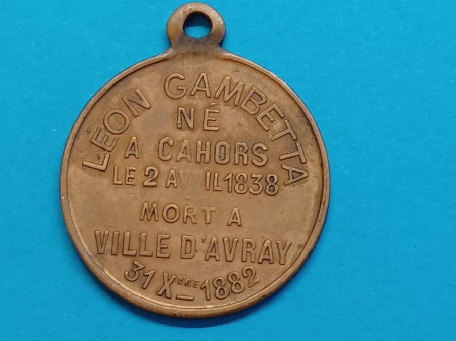Medaillen: Leon Gambetta 1838-1882 /G27) – Gebraucht aus Schwanden GL von Suvorov 1