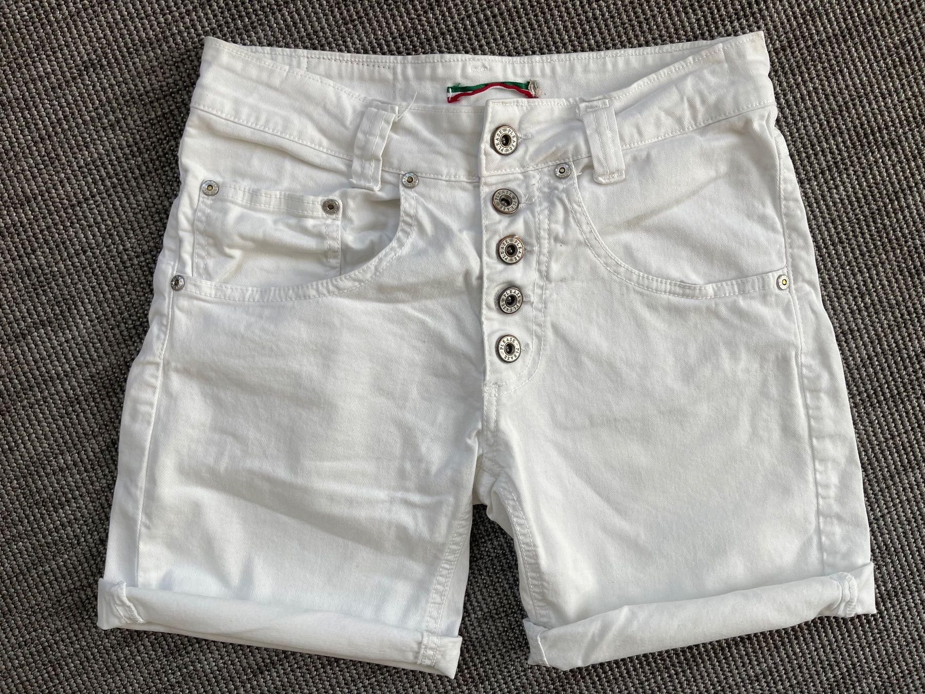 Hosen: Short Please Jeans taille XXS blanc – Gebraucht aus Aproz (Nendaz) von zeavendre