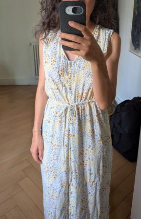 Floral Sleeveless Maxi Dress
