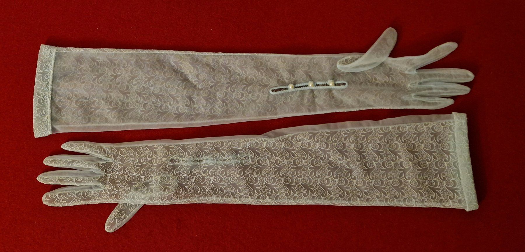 Guanti & manicotti: Vintage! Abend- /Opernhandschuhe - Opera Gloves NO Replika – Usato da Zürich venduto da silver-team 4
