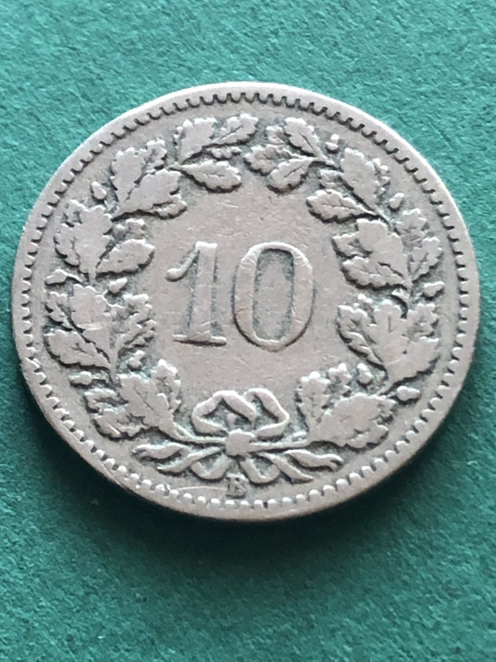 Tutti le monete: Abart 10 Rp. 1898 mit offener Zahl 9 – Usato da Schötz venduto da Odpa 2
