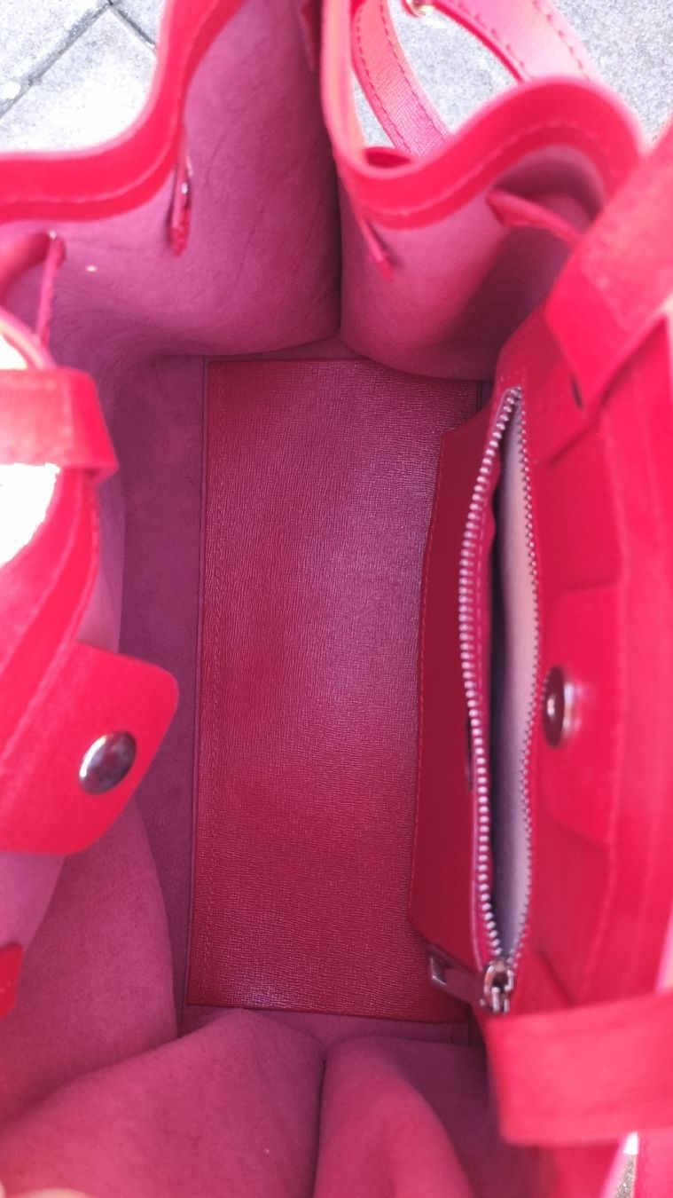 Borse da donna: Sac à main rouge rigide – Usato da Corbeyrier venduto da Lalaland99 1