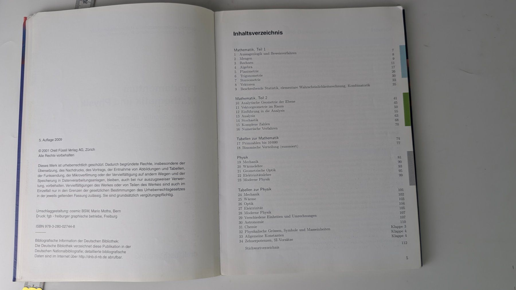 Libri: Fundamentum Mathematik und Physik Sek I+II – Usato da Zürich venduto da axolottchen 6
