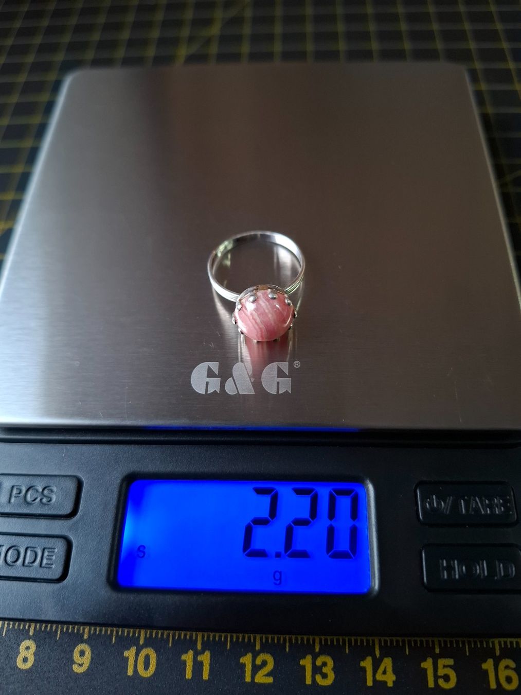 Bagues: Ring S 835 mit Rhodochrosit Cabochon – D'occasion à Zwieselberg par Halifaxmendusli 7