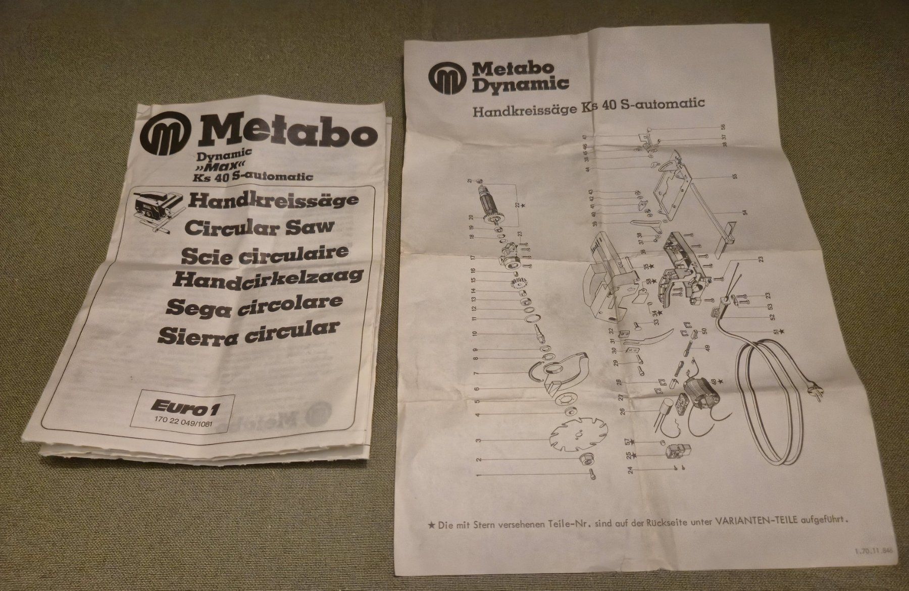 Sägen: Metabo Handkreissäge Ks 40 S-automatic – Gebraucht aus Jona von brackets 5