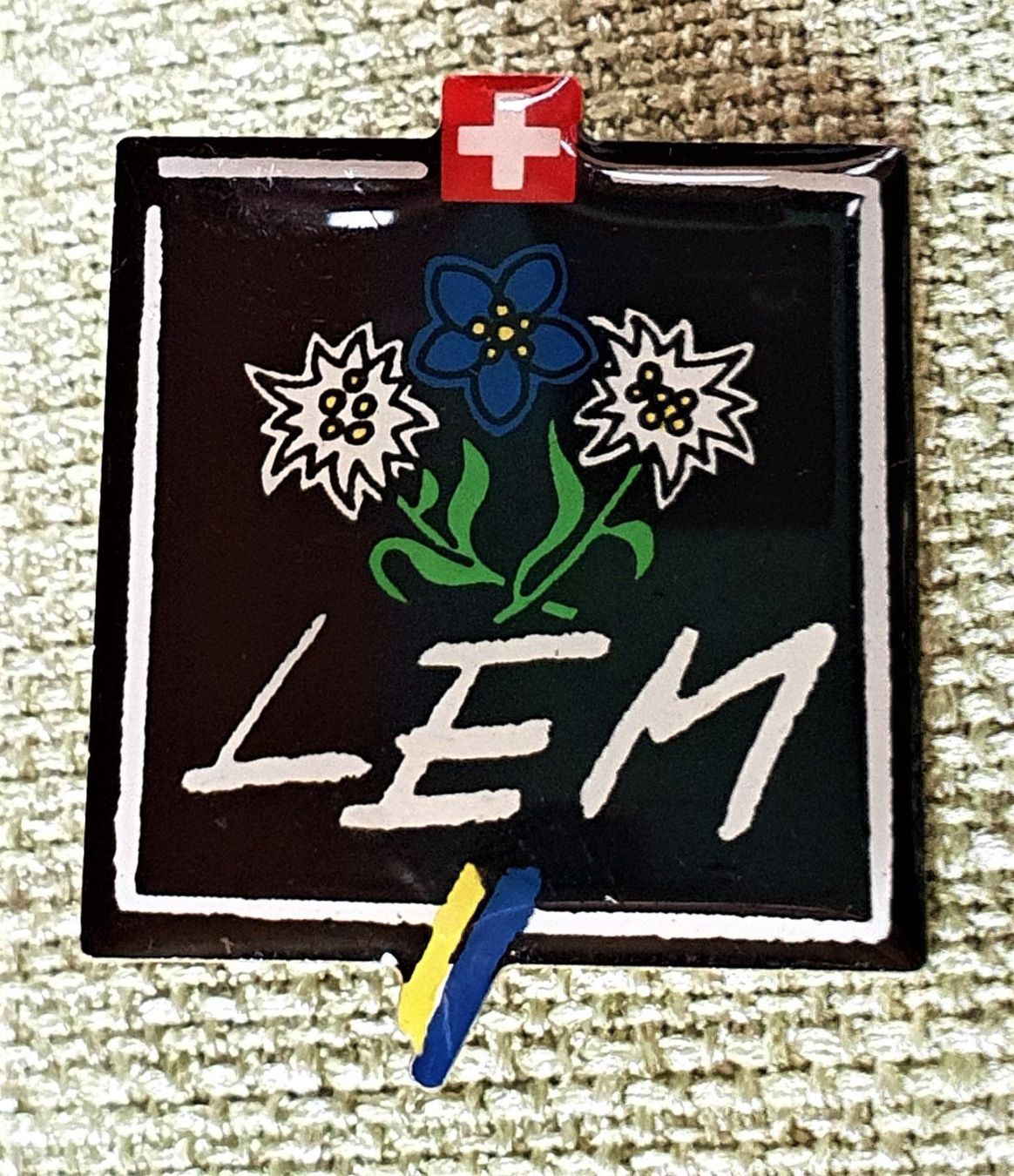 Placchette & Badge: E560 - Pin Schweiz LEM Eddelweiss Enzian – Usato da Reinach BL venduto da Boston-Verkauf 1