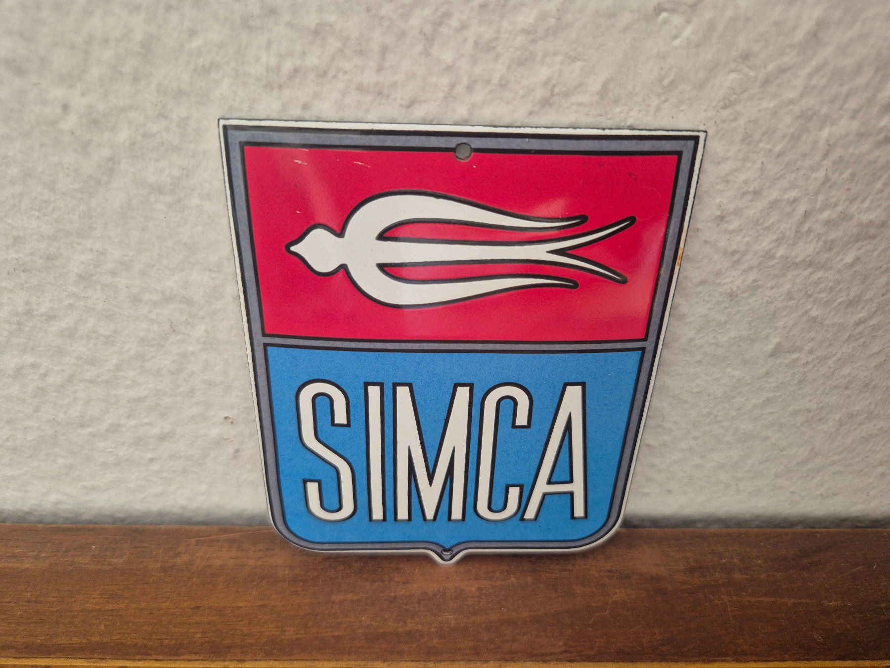 Simca Insegne: Emailschild Simca Auto Logo Oldtimer Service Emaille Schild – Nuovo (secondo la descrizione) da Schaffhausen venduto da pfanis09 2