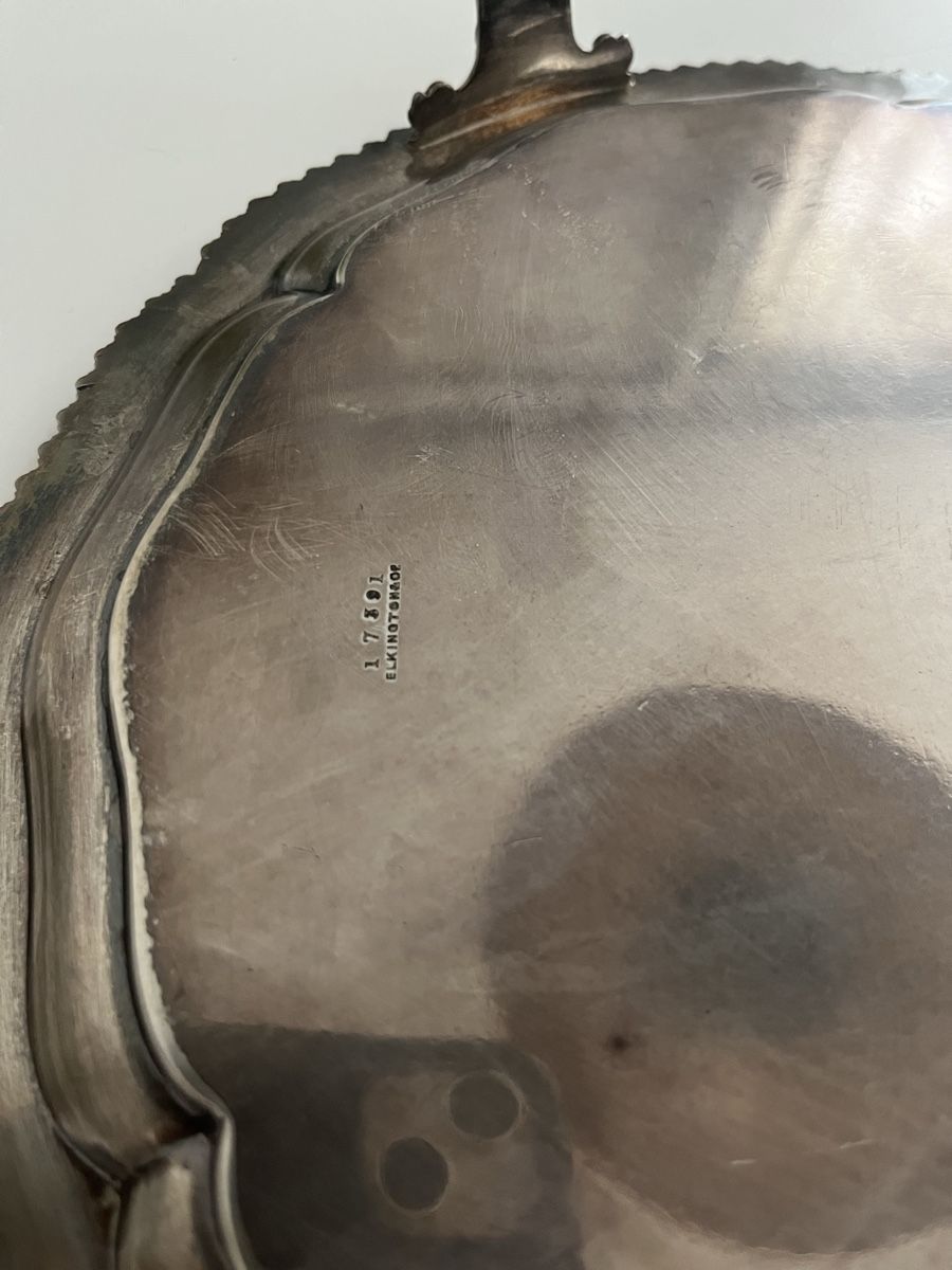 Piatti di portata: 1914 Elkington & co Sterling Silbertablett 925 – Usato da Lachen SZ venduto da ratata 4