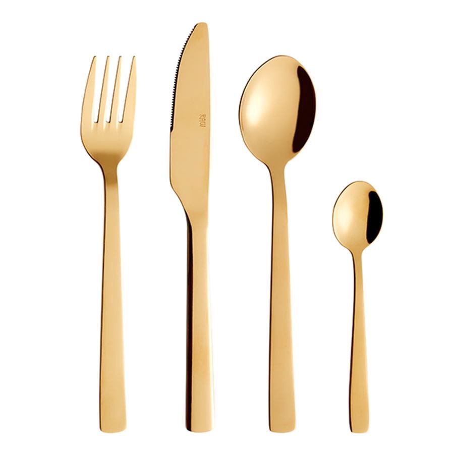 Bestecksets: Besteck RAW Gold Besteckset 16-teilig – Neu und originalverpackt aus Wettingen von kochshop