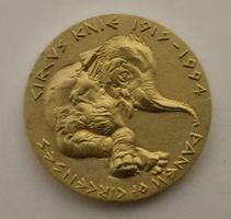 Hans Erni Elefant Circus 94 Gold Medallie Klein