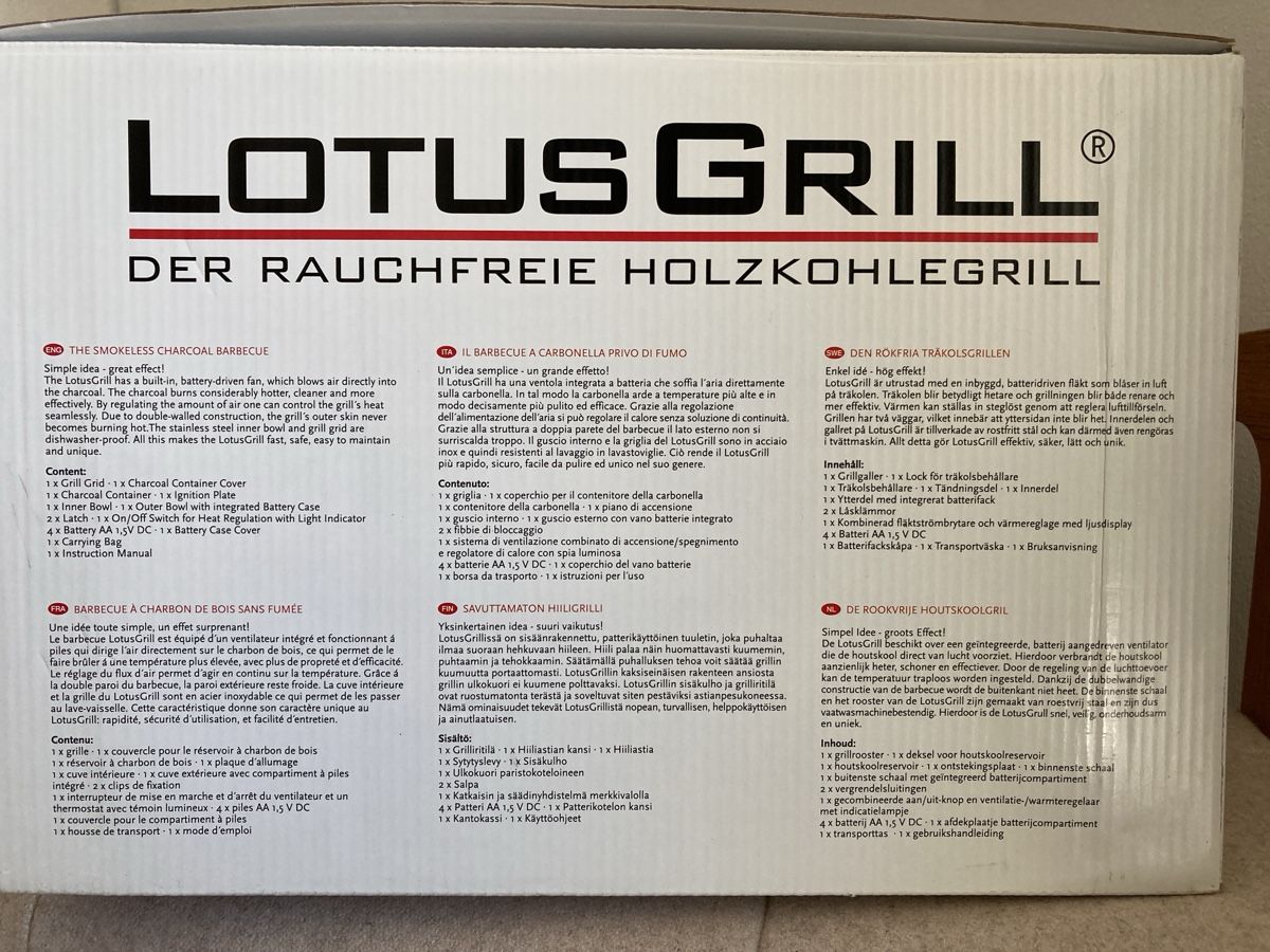 Griglie: LOTUSGRILL Holzkohlegrill – Usato da Clarens venduto da ViviSilvi7 4
