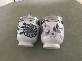 Royal Worcester Eierbecher, Porzellan,, 2 Stk.