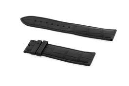 H.Moser & Cie. black leather strap 22mm