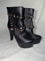 Neue Stiefeletten 39/40 schwarz/weiss