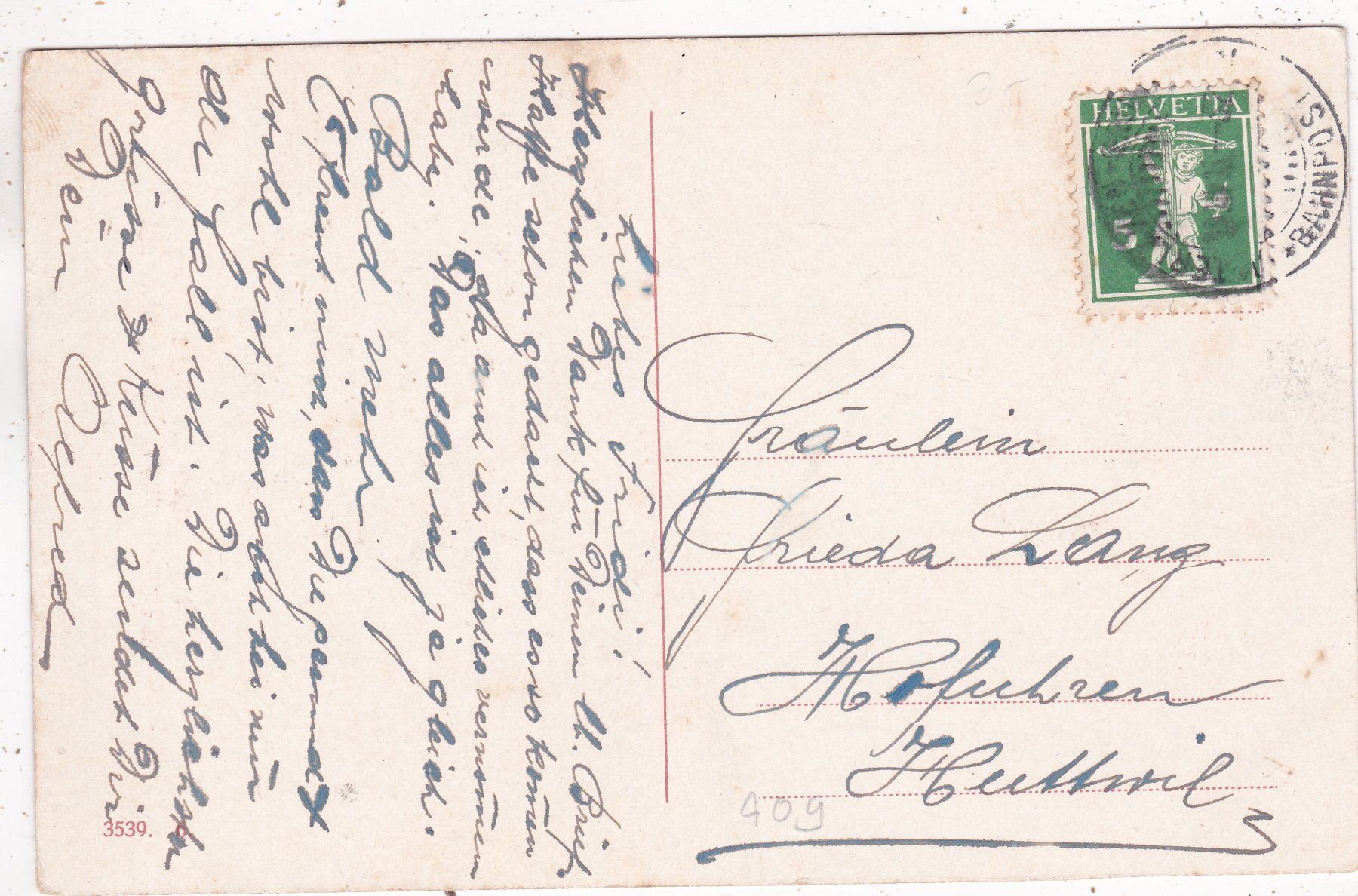 Cartoline postali: Kitsch Paar Blumen Frau Mann – Usato da Herisau venduto da Lisegrat2008 1