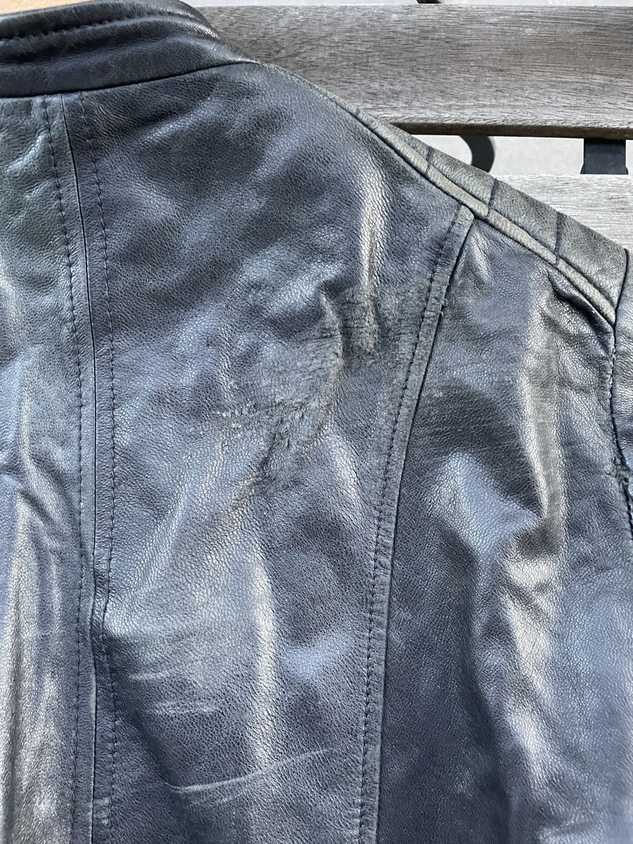 Massimo Dutti Giacche: Massimo Dutti Lederjacke, Echtleder, M, dunkelblau/schwarz – Usato da Zürich venduto da Carlajimena 5