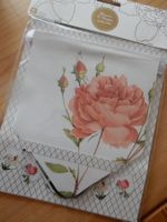 Party Garten: Girlande Fahne Wimpel Dekoration Rosen - NEU