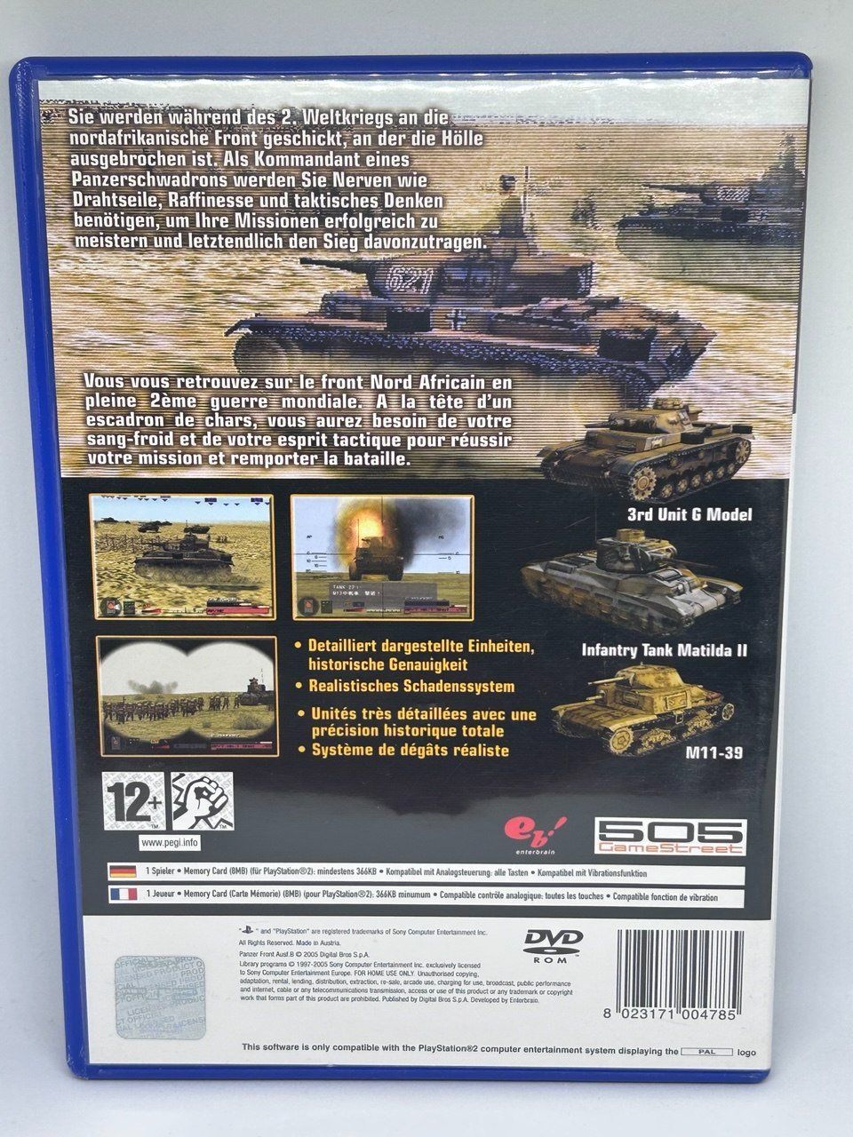 Sony Giochi: Panzer Front Ausf.B per la console PlayStation 2 – Usato da Giubiasco venduto da LorisVale 1