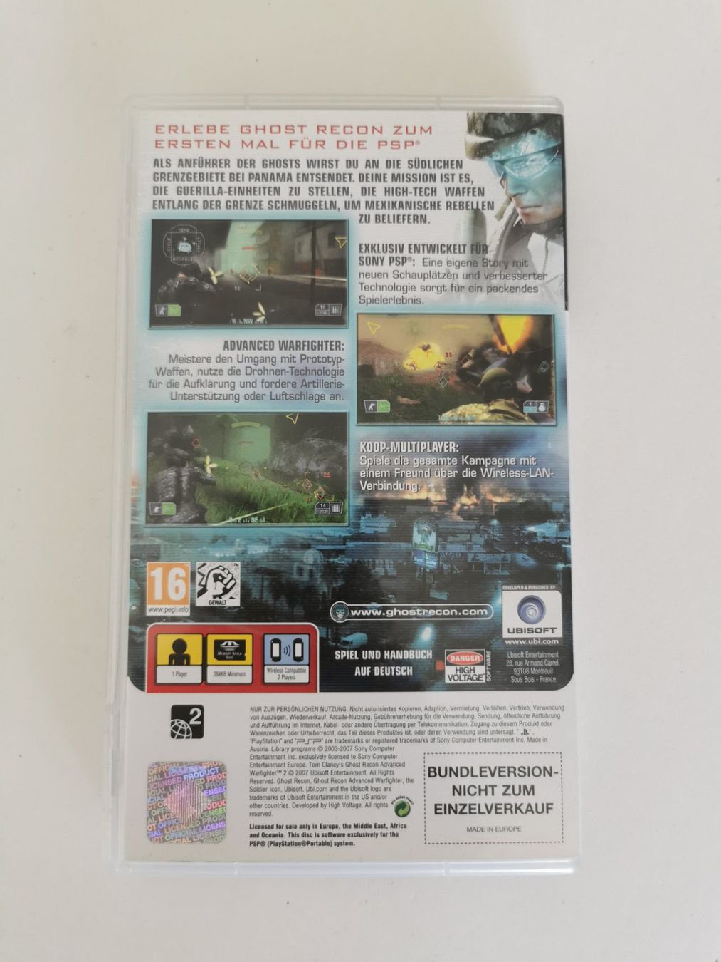 Giochi: PSP - Ghost Recon 2 Advanced Warfighter – Usato da Lenzburg venduto da eyworld 2