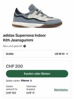 Adidas Supernova Indoor Kith Jeansgummi Grösse 44