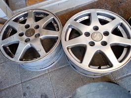 2 stk Alufelgen 16 Zoll zu VW golf