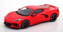 Chevrolet Corvette C8 Stingray seit 2020 rot / schwarz  1:18