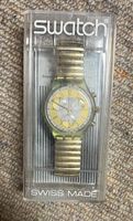 Original Swatch Uhr Chronograph Golden Globe Rarität!