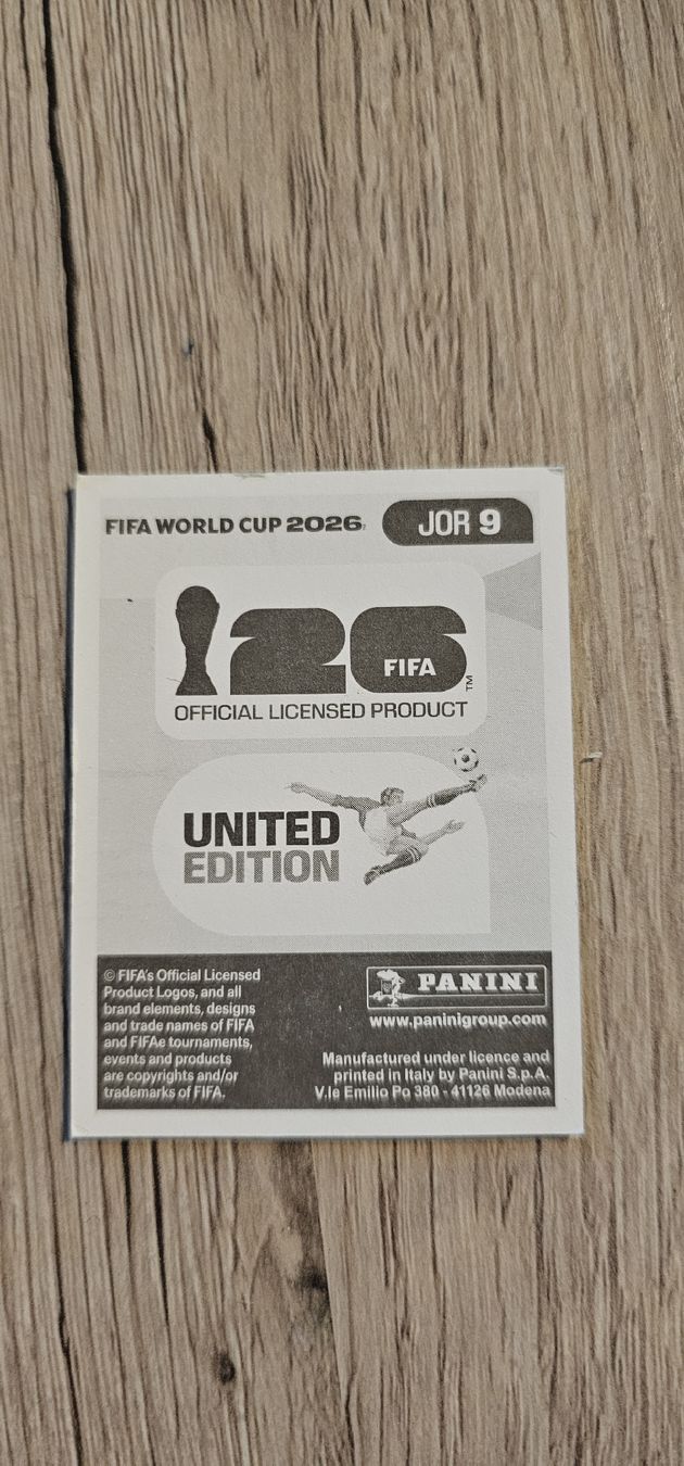 Panini Carte collezionabili: Fifa World Cup Panini JOR 9 – Nuovo e nell'imballaggio originale da Biel VS venduto da volcom8702 1