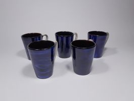 5 Vintage Keramik Kaffee / Espresso Tassen Jakob Gelzer