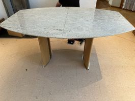 Esstisch Granit mit Holzgestell ausziehbar gebraucht