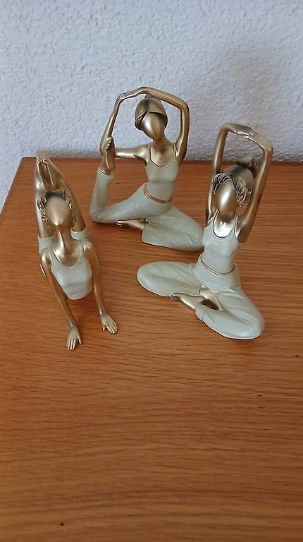 Tutte le decorazioni: 3 Dekofiguren Yoga-Posen – Nuovo (secondo la descrizione) da Lupfig venduto da Flowypr6 4
