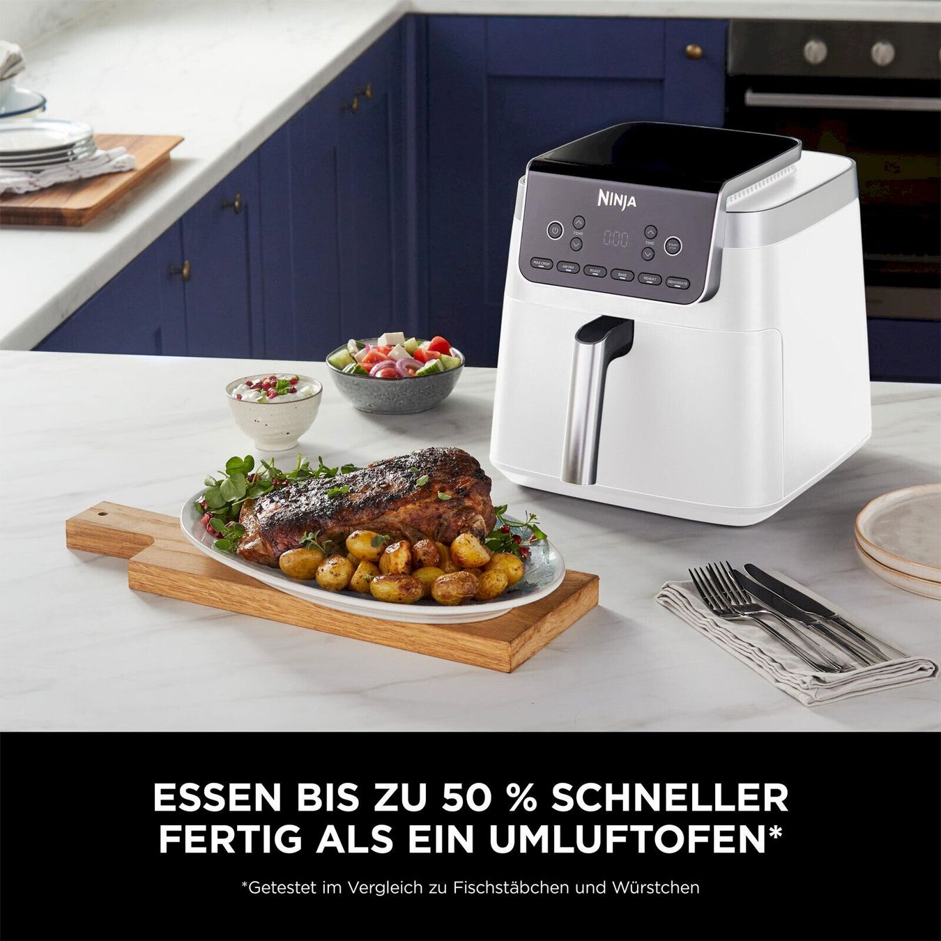 Küchengeräte: Ninja AF180EUWH Heißluftfritteuse Weiß – Neu und originalverpackt aus Bottighofen von zaap 4