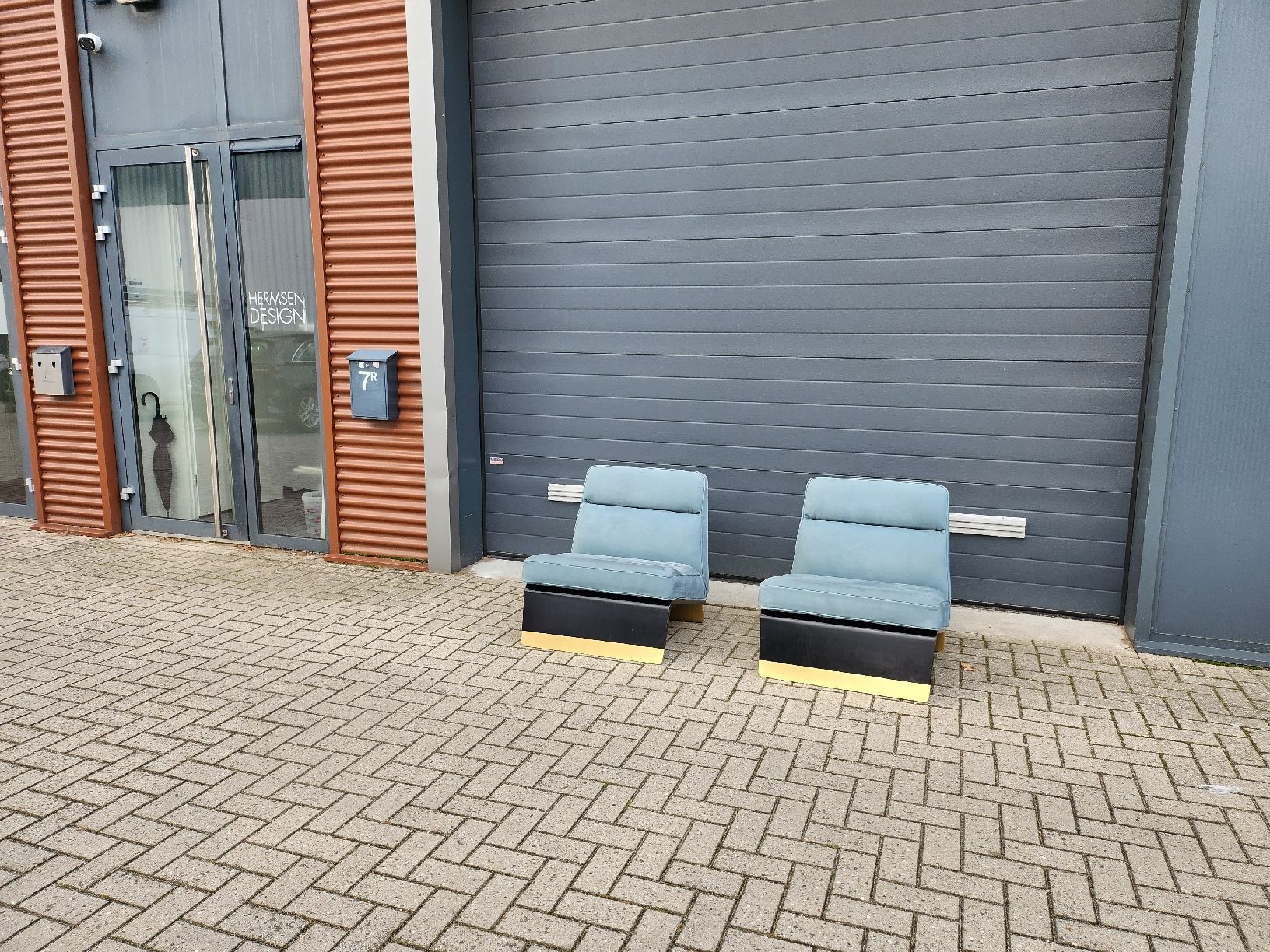 Baxter Poltrone: Baxter - Greta chairs in Kashmir leder - set von 2 – Usato da Gelderland venduto da HermsenDesign 1
