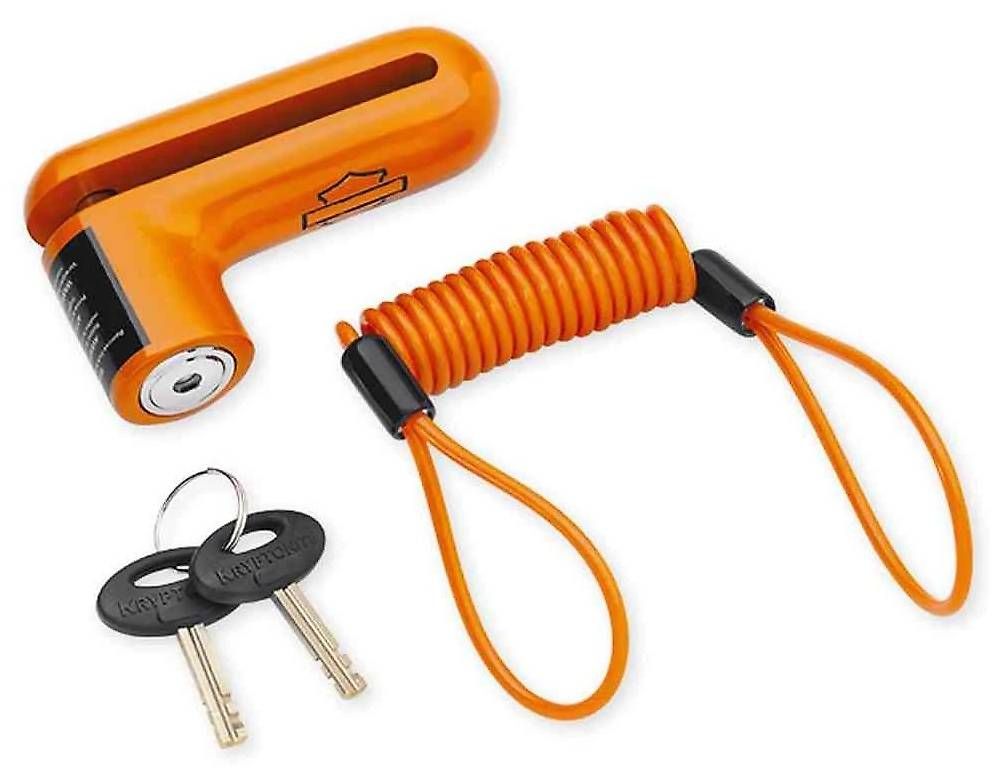 Lucchetti: Disc Lock orange Harley-Davidson kryptonite – Usato da Torny le Grand venduto da cla_w6np 1