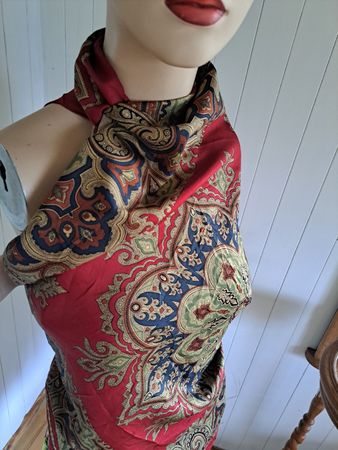 Made in England Scarf Seidentuch Foulard Seide Carré Vintage