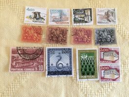 13 Stk. Briefmarken PORTUGAL, gestempelt
