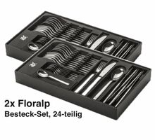 2x Floralp WMF Besteck, 24-teilig - FÜR DEN GROSSEN HAUSHALT