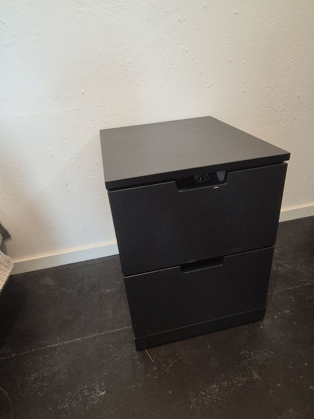 Ikea Cassettiere:  NORDLI Kommode mit 2 Schubladen, anthrazit – Usato da Baden venduto da midewe