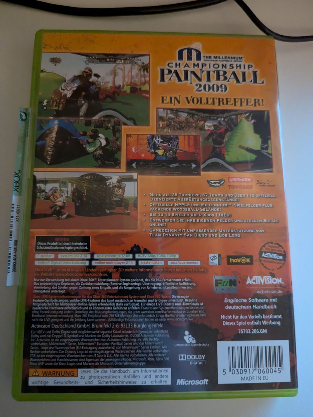 Microsoft Jeux: Paintball 2009 Xbox 360 Game – D'occasion à Hünenberg See par SpecialEditionGaming 1