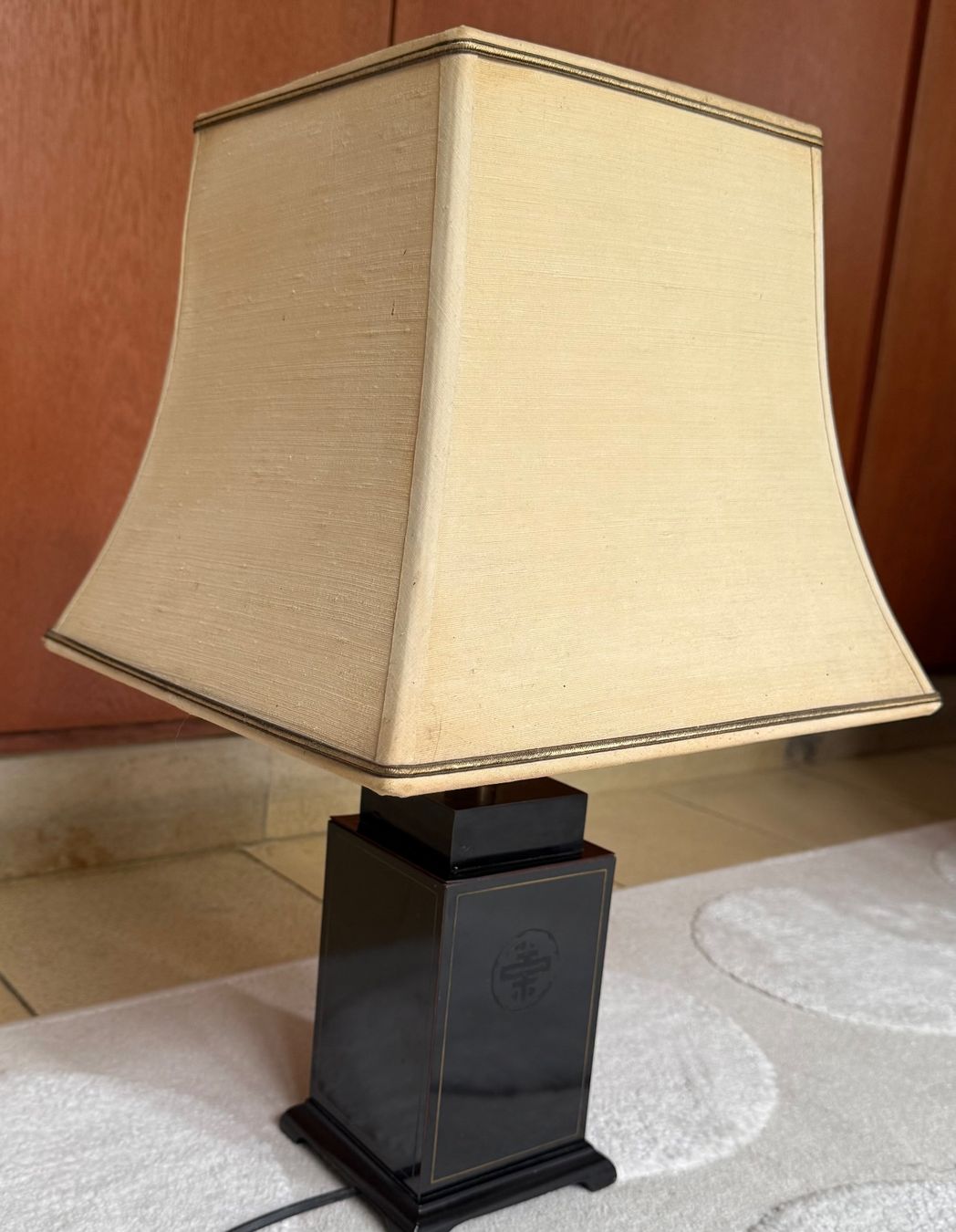 Lampade: Tischlampe, schwarz, mit Schirm – Usato da Wohlen AG venduto da thr_t5x8 3
